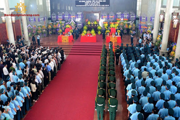 Nghi thức tang lễ tại nhà tang lễ bộ quốc phòng được tổ chức chuẩn mực